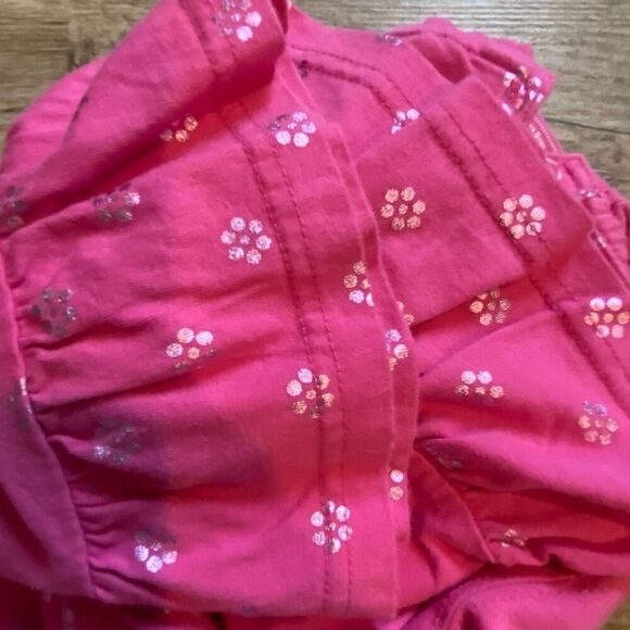 Baby Gap Hooded Long Sleeve Blouse Bright Pink Size 3T - Picture 7 of 8